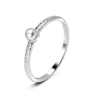 Pearl Silver Rings NSR-2904